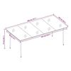 vidaXL 9 Piece Garden Dining Set with Cushions Grey