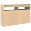 vidaXL Sideboard Sonoma Oak 116 x 30 x 75 cm Engineered Wood