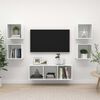 vidaXL 5 Piece TV Cabinet Set High Gloss White Engineered Wood
