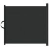 vidaXL Retractable Pet Gate Black 82.5x125 cm