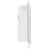 vidaXL LED Bathroom Mirror Cabinet High Gloss White 60x12x45 cm Acrylic