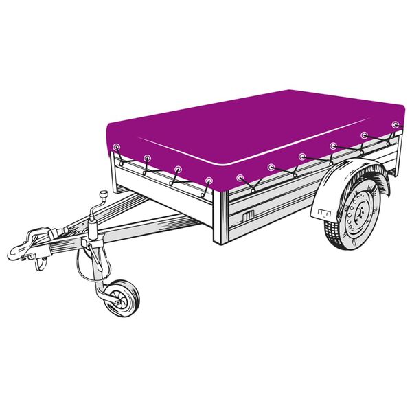 vidaXL Trailer Net HDPE 1.5x2.7 m Black