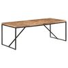 vidaXL Dining Table 200x90x76 cm Solid Acacia and Mango Wood