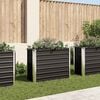 vidaXL Garden Raised Bed Anthracite 100x40x77 cm Galvanised Steel