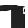 vidaXL Wall Cube Shelves 2 pcs High Gloss Black 30x15x30 cm