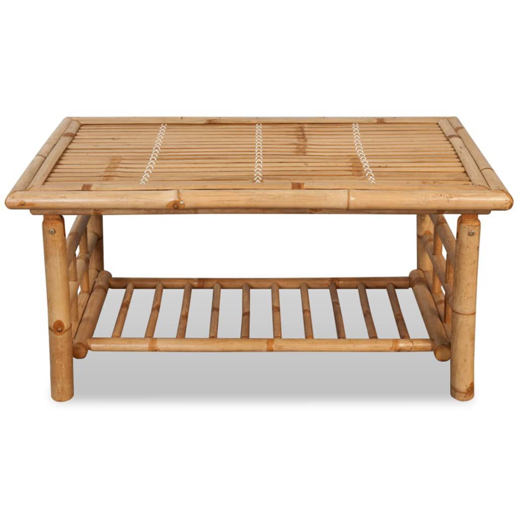 vidaXL Coffee Table Brown Bamboo Medium Durable Coffee Table