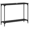 vidaXL Console Table Black oak 101 x 30.5 x 75 cm Engineered wood