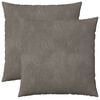 vidaXL Cushion with Pillow HEERLEN 2 pcs Light Grey Velvet
