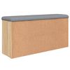 vidaXL Shoe Bench Sonoma Oak 102x32x50 cm Engineered Wood