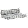 vidaXL Pallet Sofa Cushion Grey Fabric Patchwork