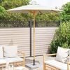 vidaXL Garden Parasol Cream White &Oslash; 217 x 230 cm Bamboo