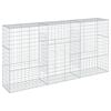 vidaXL Gabion Basket with Cover 300x50x150 cm Galvanised Iron