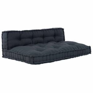 vidaXL Pallet Sofa Cushion 2 pcs Anthracite 120 x 80 x 38 cm Fabric