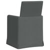 vidaXL Dining Chairs 2 pcs Dark grey 57 x 67 x 95 cm Fabric