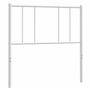vidaXL Metal Replace Headboard White 90 cm