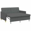 vidaXL Pull Out Sofa Bed Dark Grey Fabric
