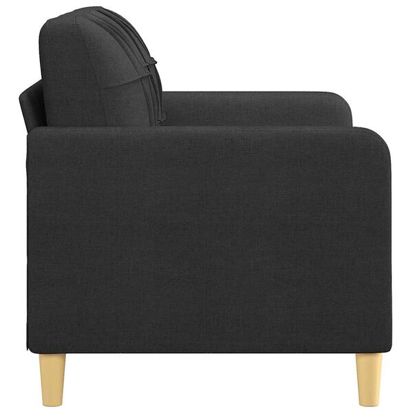 vidaXL 2-Seater Sofa Black 120 cm Fabric