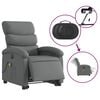 vidaXL Electric Stand up Massage Recliner Chair Dark Grey Fabric