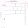 vidaXL Metal Headboard White 90 cm