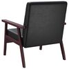 vidaXL Armchair Black Faux Leather