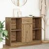 vidaXL Sideboard with Drawer Artisan Oak 101x35x76 cm Engineered Wood
