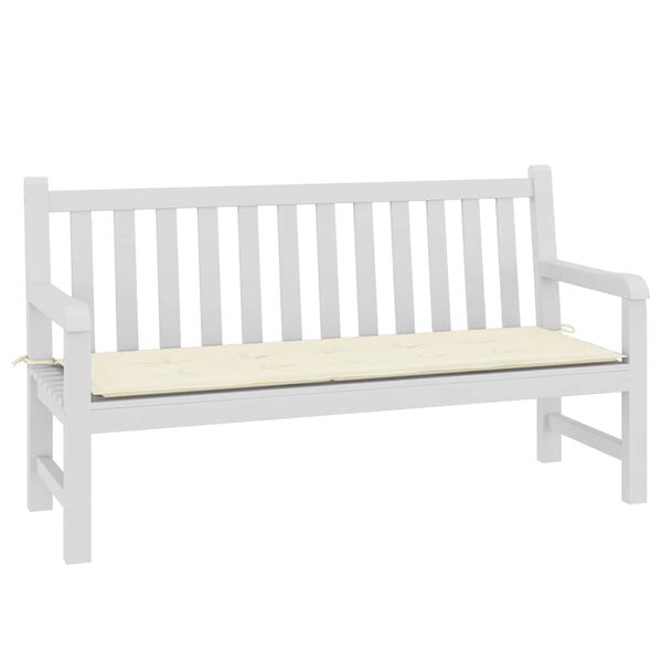 vidaXL Garden Bench Cushion Cream 150x50x4 cm Oxford Fabric