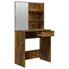 vidaXL Dressing Table Set Smoked Oak 74.5x40x141 cm