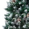 vidaXL Artificial Christmas Tree LEDs&Pine Cones&White Snow 180 cm