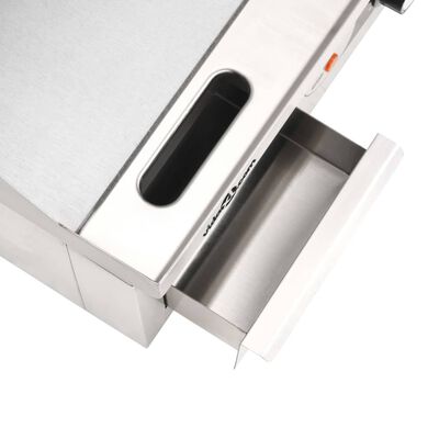 vidaXL Electric Griddle Stainless Steel 2000 W 36x47x22 cm