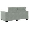 vidaXL Loveseat Sofa Light Grey 120 cm Velvet