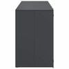 vidaXL Wheelie Bin Storage for 5 Bins Anthracite 340 x 77.5 x 115.5 cm