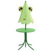 vidaXL 3 Piece Kids' Garden Bistro Set with Parasol Green