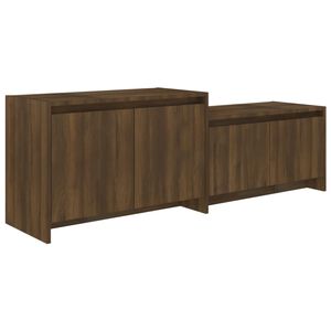 vidaXL TV Cabinet | Brown Oak | Engineered Wood | Large | TV Cabinet