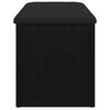 vidaXL Storage Bench Black oak 102 x 42 x 45 cm Engineered Wood