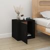 vidaXL Bedside Cabinet Black 50x39x47 cm
