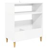 vidaXL Record Player Stand White 71 x 39.5 x 83 cm Engineered Wood