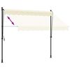 vidaXL Retractable Awning Cream 250x150 cm Fabric and Steel