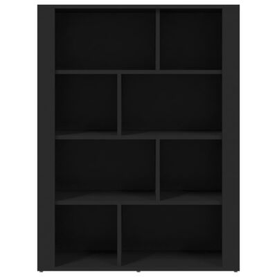 vidaXL Sideboard Black 80x30x106 cm Engineered Wood