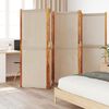 vidaXL 5-Panel Room Divider Taupe 350x180 cm