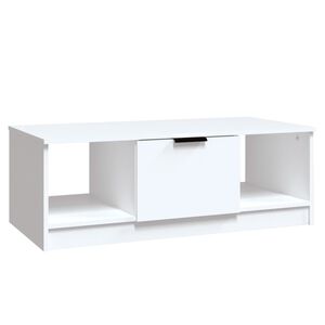 vidaXL Coffee Table White 102x50x36 cm Engineered Wood