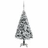 vidaXL Artificial Pre-lit Christmas Tree with Ball Set Green 150 cm PVC