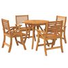 vidaXL 5 Piece Garden Dining Set Solid Wood Acacia