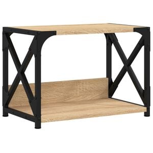 vidaXL Printer Stand 2-Tier Sonoma Oak 44x26x31.5 cm Engineered Wood