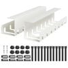 vidaXL Under Desk Cable Management Tray 2 pcs White 43 x 10 x 10 cm