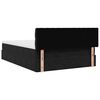 vidaXL Ottoman Bed with Mattress & LEDs Black Double Velvet