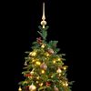 vidaXL Artificial Hinged Christmas Tree 300 LEDs & Ball Set 180 cm