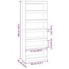 vidaXL Book Cabinet/Room Divider Concrete Grey 80x30x198 cm Engineered Wood