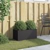 vidaXL Planter Black 62x30x29 cm Steel