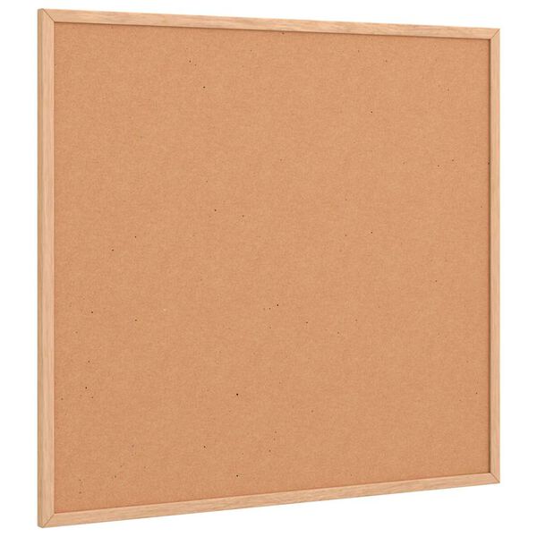 vidaXL Cork Board with Solid Pine Wood Frame 60x55 cm