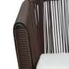 vidaXL Garden Chairs 2 pcs Brown PE Rattan